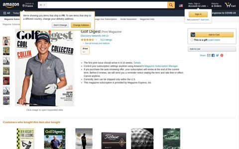 Golf Digest: Amazon.com: Magazines
