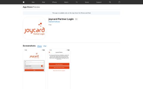 ‎joycard Partner Login on the App Store