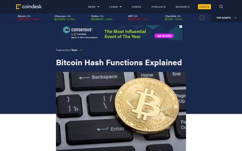 Bitcoin Hash Functions Explained - CoinDesk