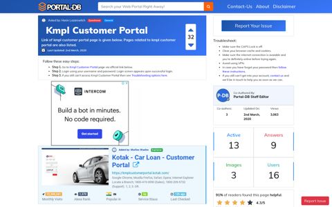 Kmpl Customer Portal