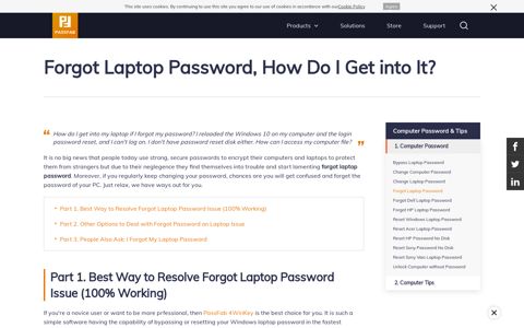 [SOLVED] I Forgot My Laptop Password, How to Access It?