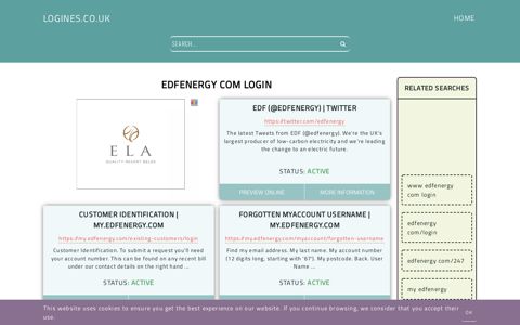 edfenergy com login - General Information about Login - Logines.co.uk