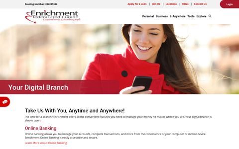 Your Digital Branch › Enrichment Federal Credit Union