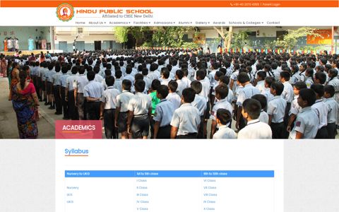 Syllabus - Hindu Public School