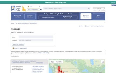 Medicaid - Idaho Medical Home Portal
