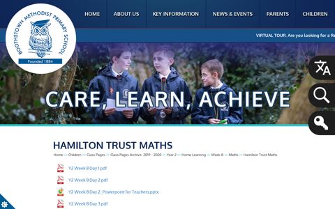 Hamilton Trust Maths | Boothstown Methodist Primary School