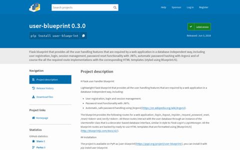 user-blueprint · PyPI