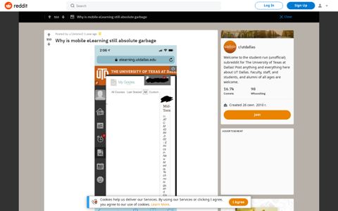 Why is mobile eLearning still absolute garbage: utdallas - Reddit