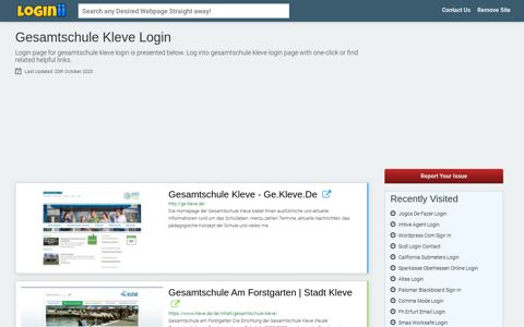 Gesamtschule Kleve Login | Accedi Gesamtschule Kleve - Loginii.com