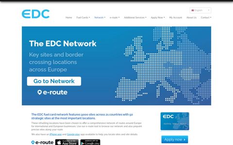 European Diesel Card Network Coverage in Europe - EDC