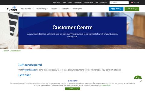 Merchant Services Customer Centre | Elavon Canada