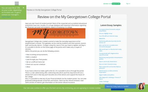 Detailed Review on the My Georgetown College Portal ...
