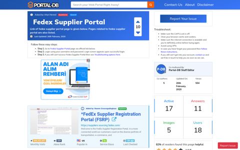 Fedex Supplier Portal