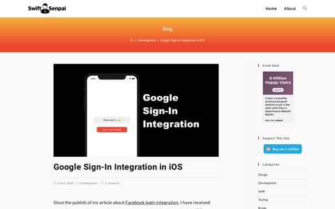 Google Sign-In Integration in iOS - Swift Senpai
