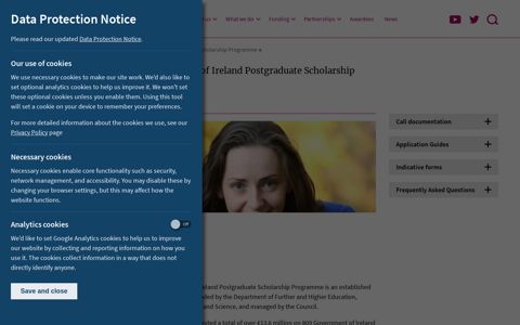 Government of Ireland Postgraduate Scholarship Programme ...