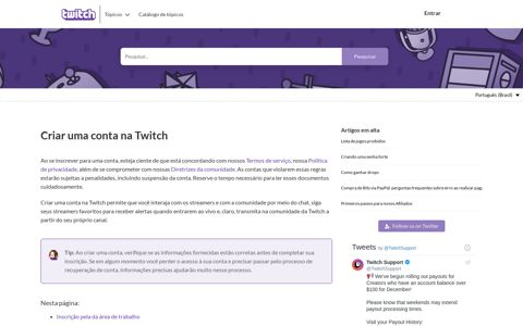 Creating an Account with Twitch - Twitch Help