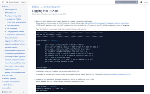 Logging into PBXact - FreePBX Wiki