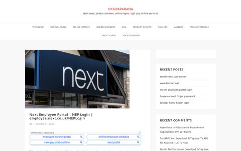 Next Employee Portal | NEP Login | employee.next.co.uk ...