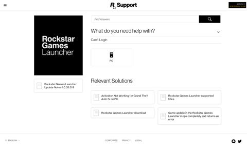 Rockstar Games Launcher - Can't Login - Rockstar Support