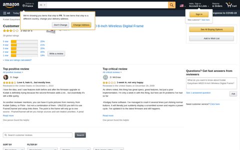 Customer reviews: Kodak Easyshare W820 8 ... - Amazon.com