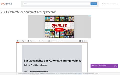 Zur Geschichte der Automatisierungstechnik - PDF ...