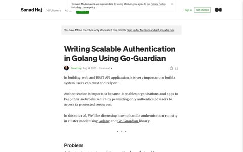 Writing Scalable Authentication in Golang Using Go-Guardian ...