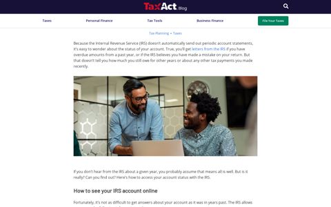 How to Access Your IRS Account - TaxAct Blog