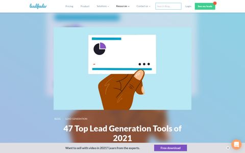47 Top Lead Generation Tools of 2021 | Leadfeeder