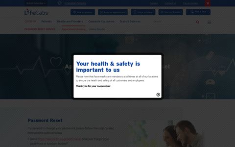 Appointment Booking – LifeLabs