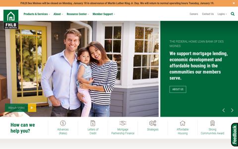 Homepage - Federal Home Loan Bank | Des Moines