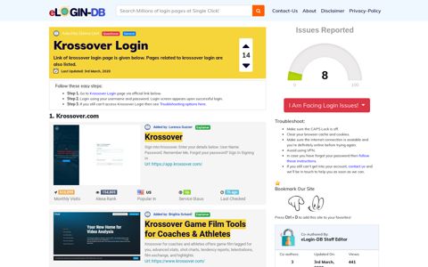 Krossover Login - A database full of login pages from all over ...