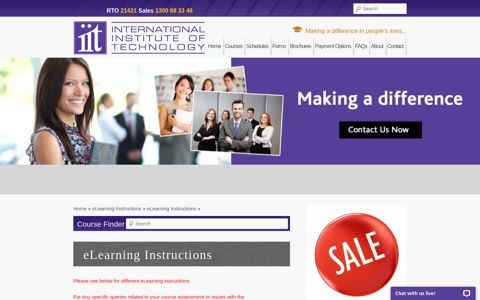 eLearning Instructions - IIT