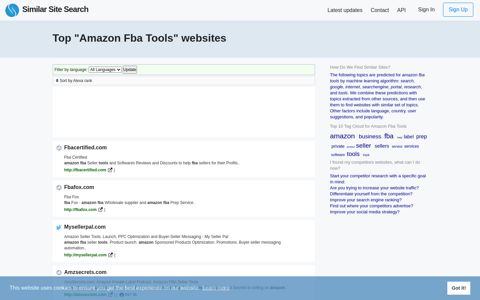 Top Amazon fba tools Websites - Similars.net