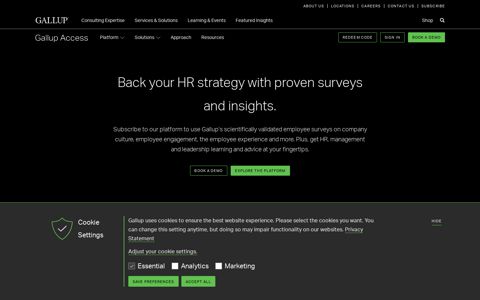 Use proven employee surveys and workplace advice – Gallup.