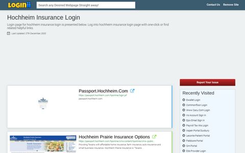 Hochheim Insurance Login - Loginii.com