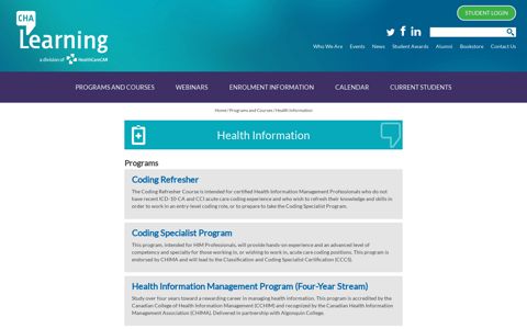 Health Information Management (HIM) - CHA Learning