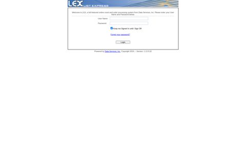 LEX -- Data Services, Inc.