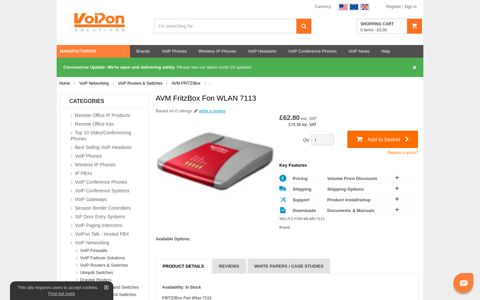 AVM FritzBox Fon WLAN 7113 - VoIPon Solutions