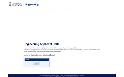 Engineering Applicant Portal