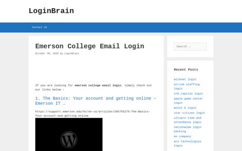 emerson college email login - LoginBrain