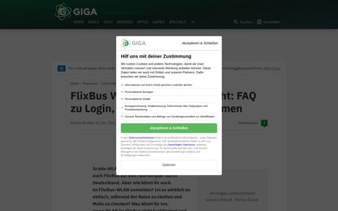 FlixBus WLAN funktioniert nicht: FAQ zu Login, Passwort und ...