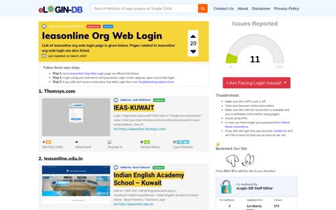 Ieasonline Org Web Login