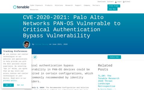 CVE-2020-2021: Palo Alto Networks PAN-OS Vulnerable to ...