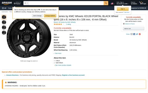 XD Series by KMC Wheels XD139 PORTAL ... - Amazon.com