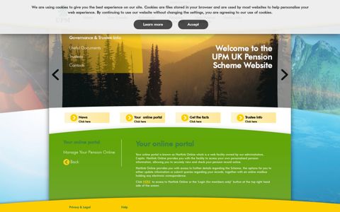 Your online portal - UPM UK Pension Scheme