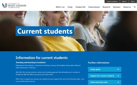 Current students | University of West London