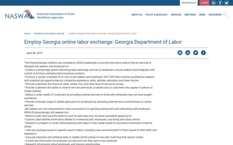 Employ Georgia online labor exchange: Georgia Department ...