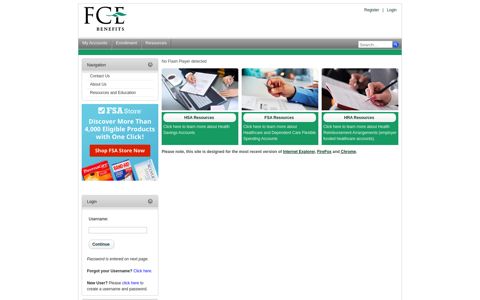 FCE Benefits Portal > Home