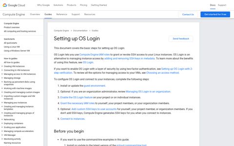 Setting up OS Login - Google Cloud