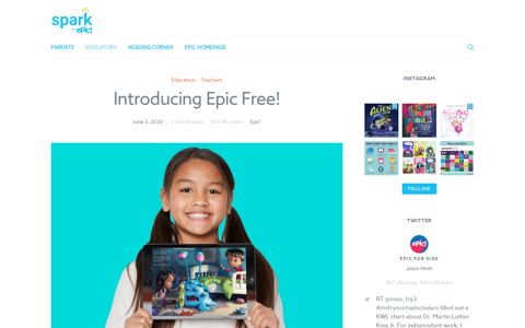 Introducing Epic Free | digital kids books | Ages 12 & under ...